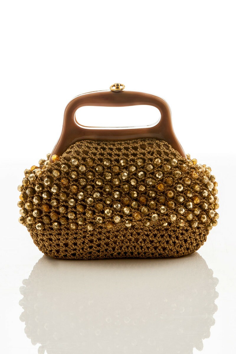 Bolsa Vintage Ouro Retrô