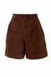 Short Vintage Couro Choc