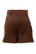 Short Vintage Couro Choc